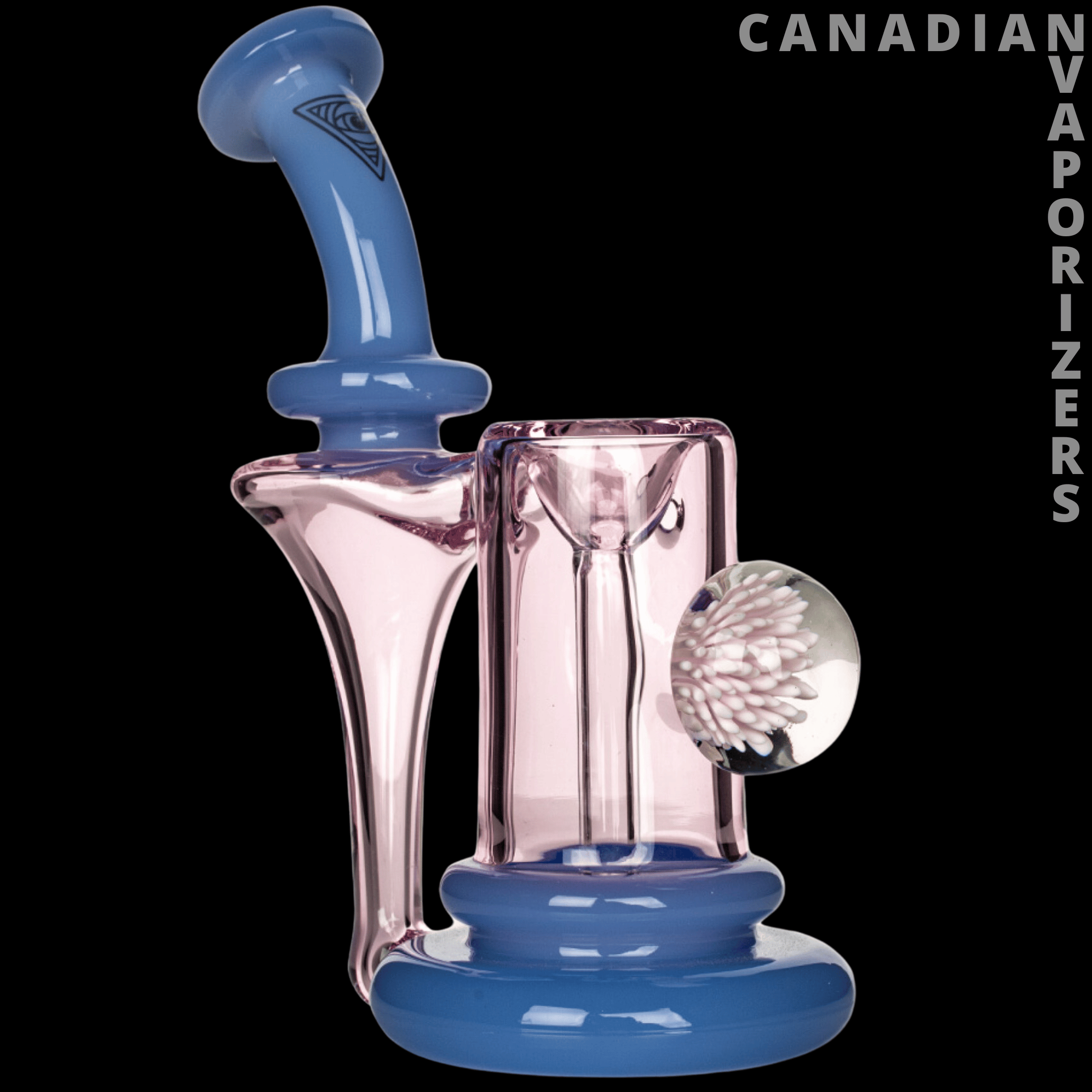 Red Eye Glass 6" Thorp Sherlock Recycler Bubbler - Canadian Vaporizers