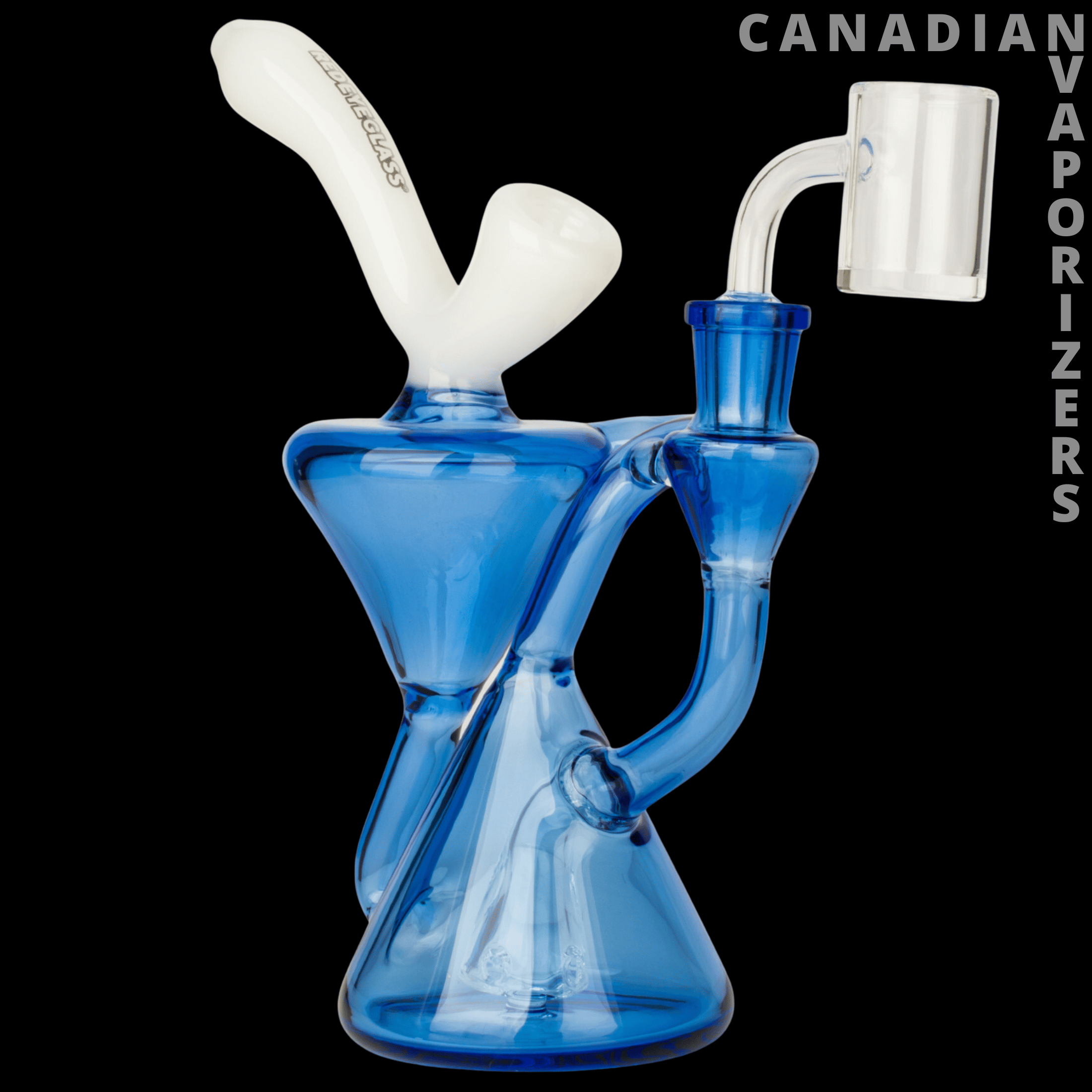 Red Eye Glass 8" Varial Concentrate Recycler - Canadian Vaporizers