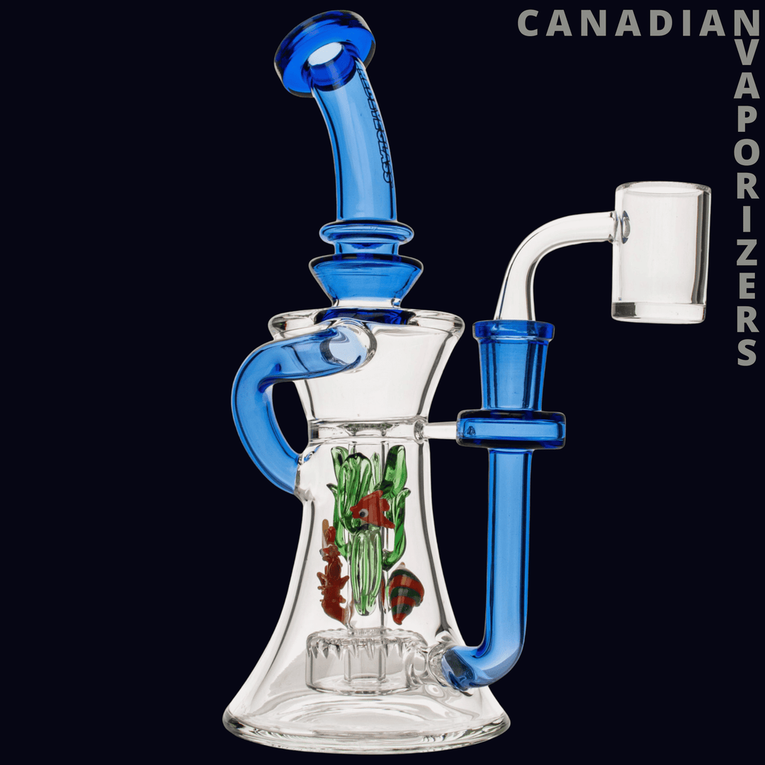 Red Eye Glass 8.5" Sealife Concentrate Recycler - Canadian Vaporizers