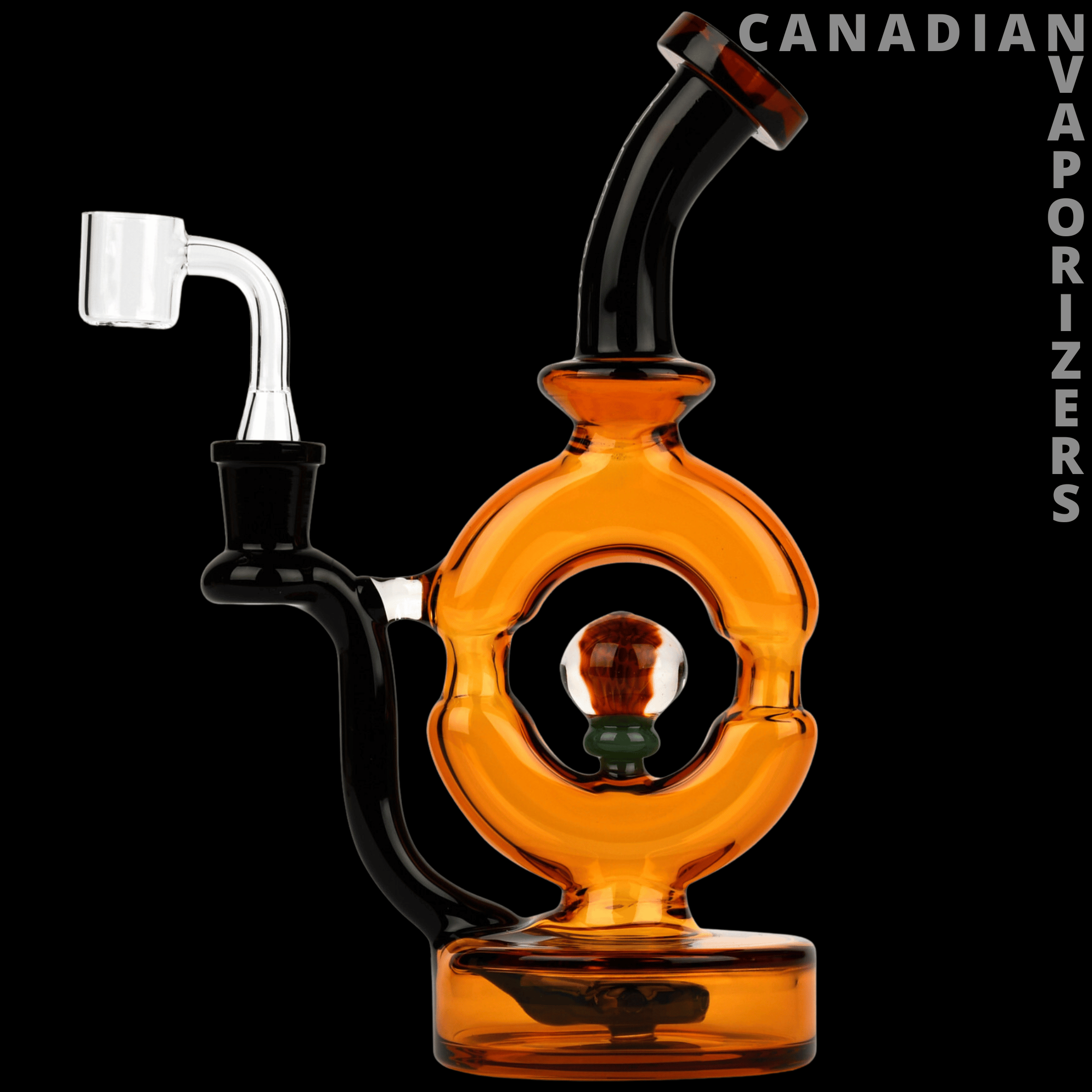 Red Eye Glass 9" Donut Rig - Canadian Vaporizers