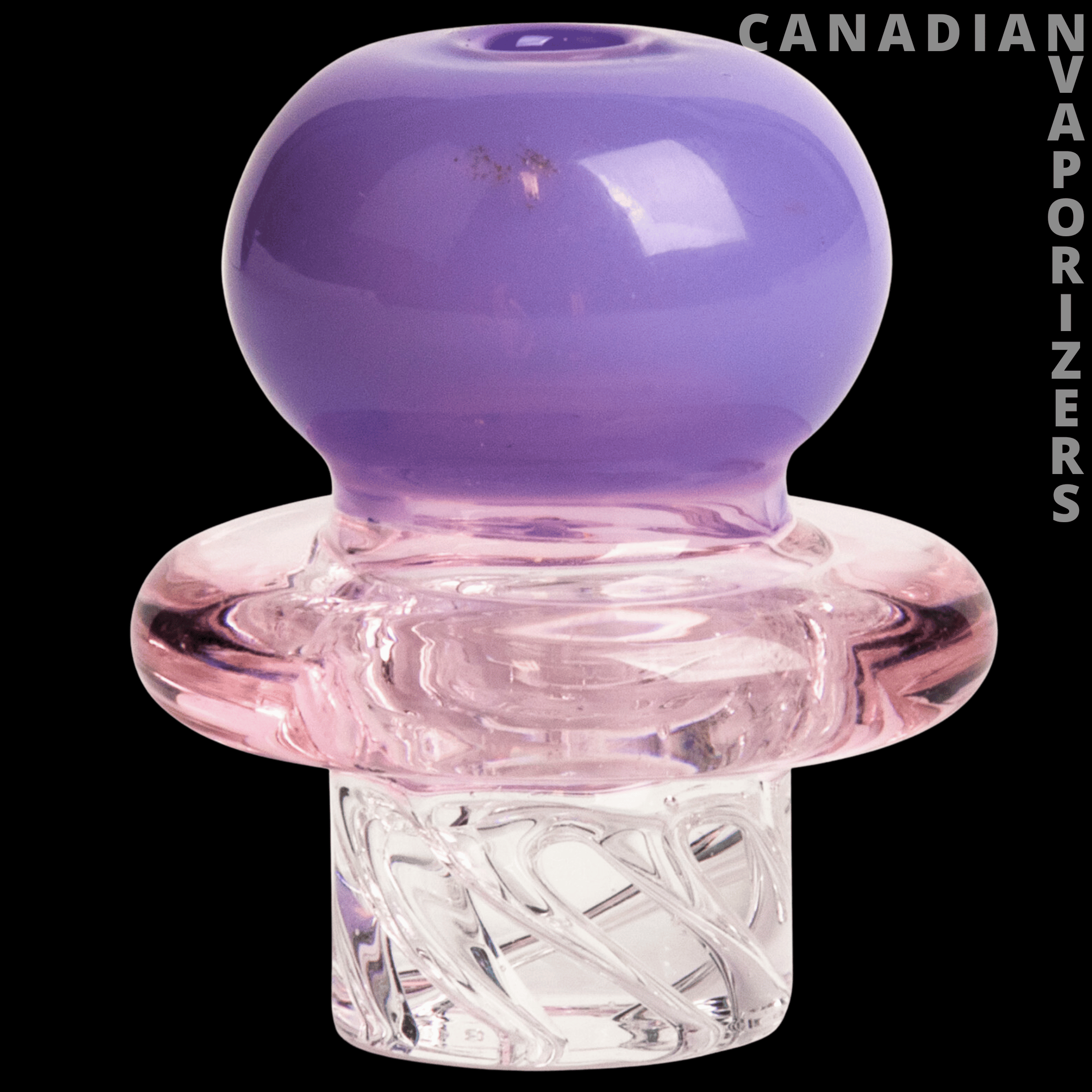 Red Eye Glass Button Whirlpool Carb Cap - Canadian Vaporizers
