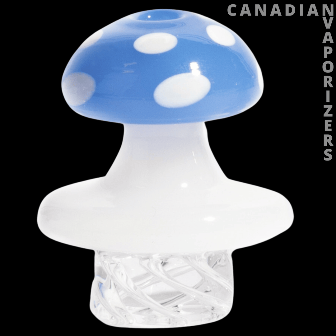Red Eye Glass Mushroom Whirlpool Carb Cap - Canadian Vaporizers