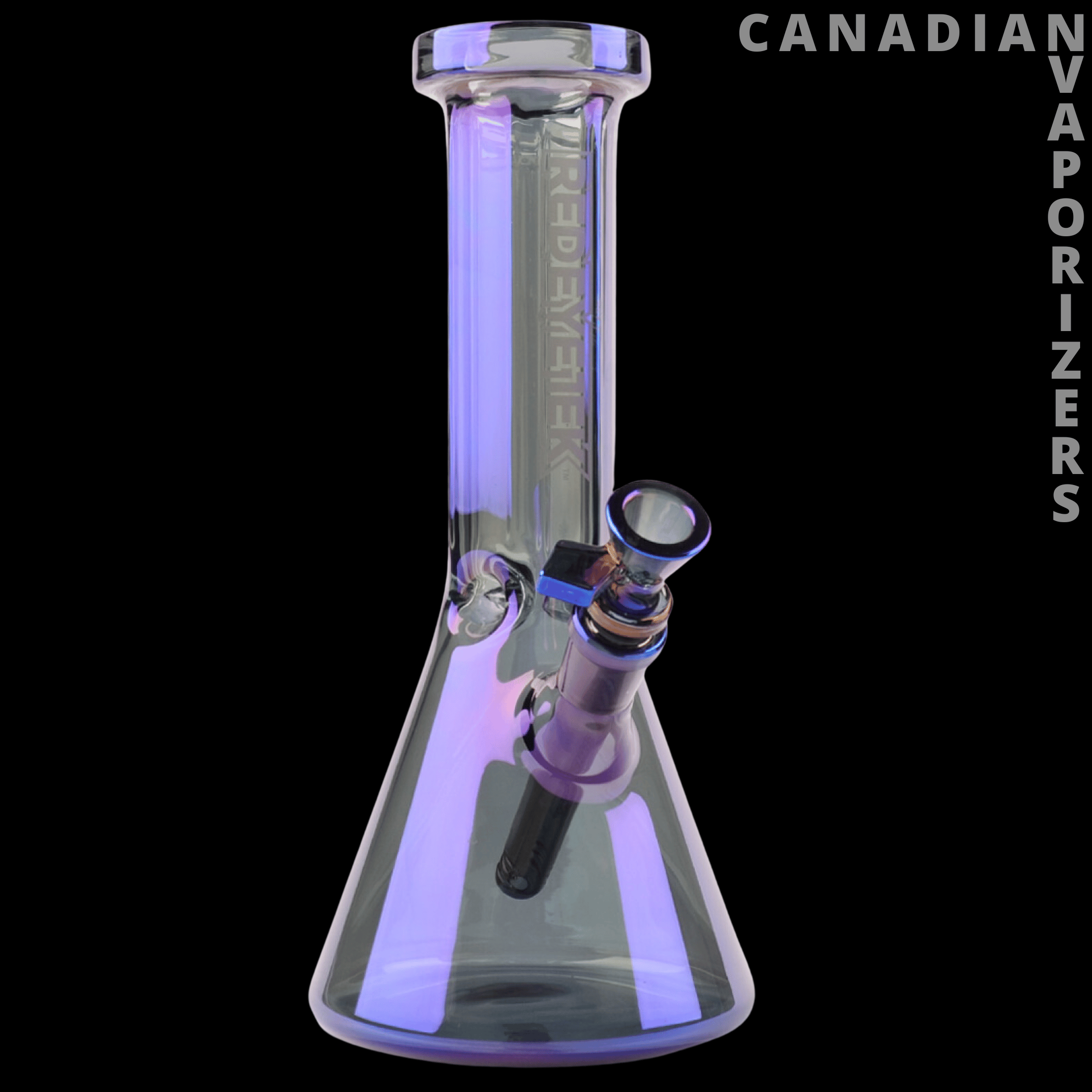 Red Eye Tek | 10" Metallic Terminator Finish Hex Top Beaker - Canadian Vaporizers