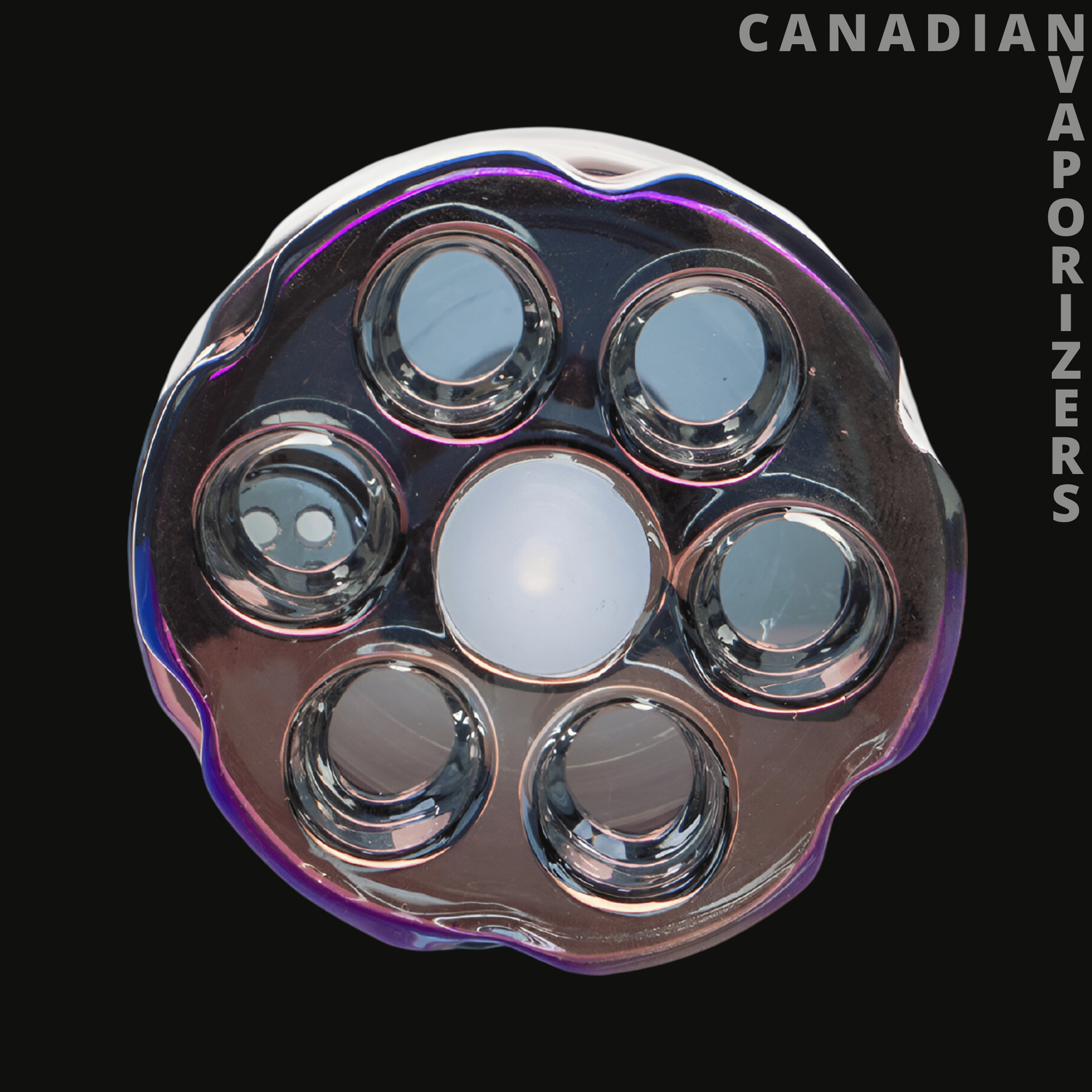 Red Eye Tek 14" 7mm Thick Metallic Terminator Finish Revolution Bell Base Water Pipe - Canadian Vaporizers