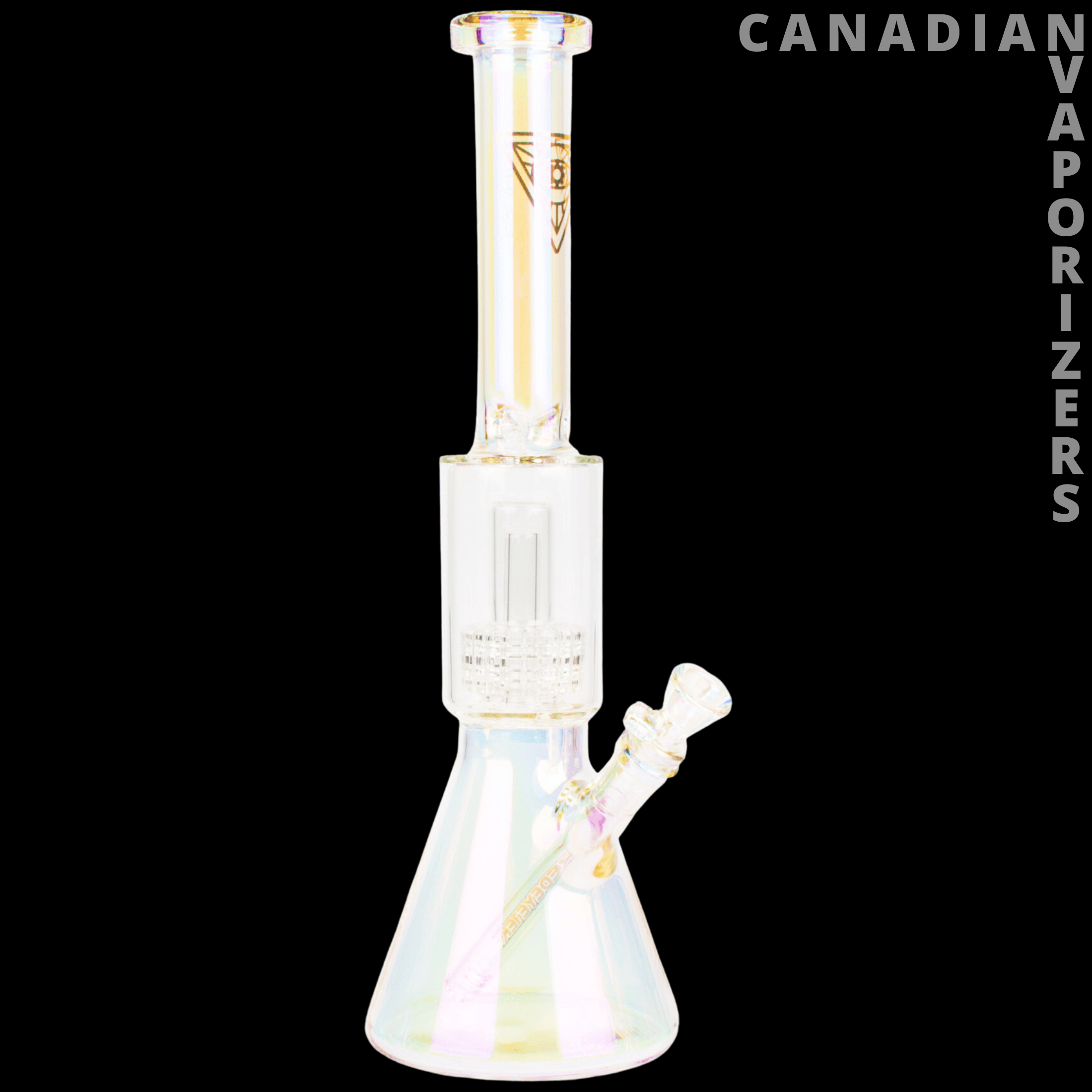 Red Eye Tek 16" Metallic Terminator Finish Dual Chamber Beaker Tube - Canadian Vaporizers