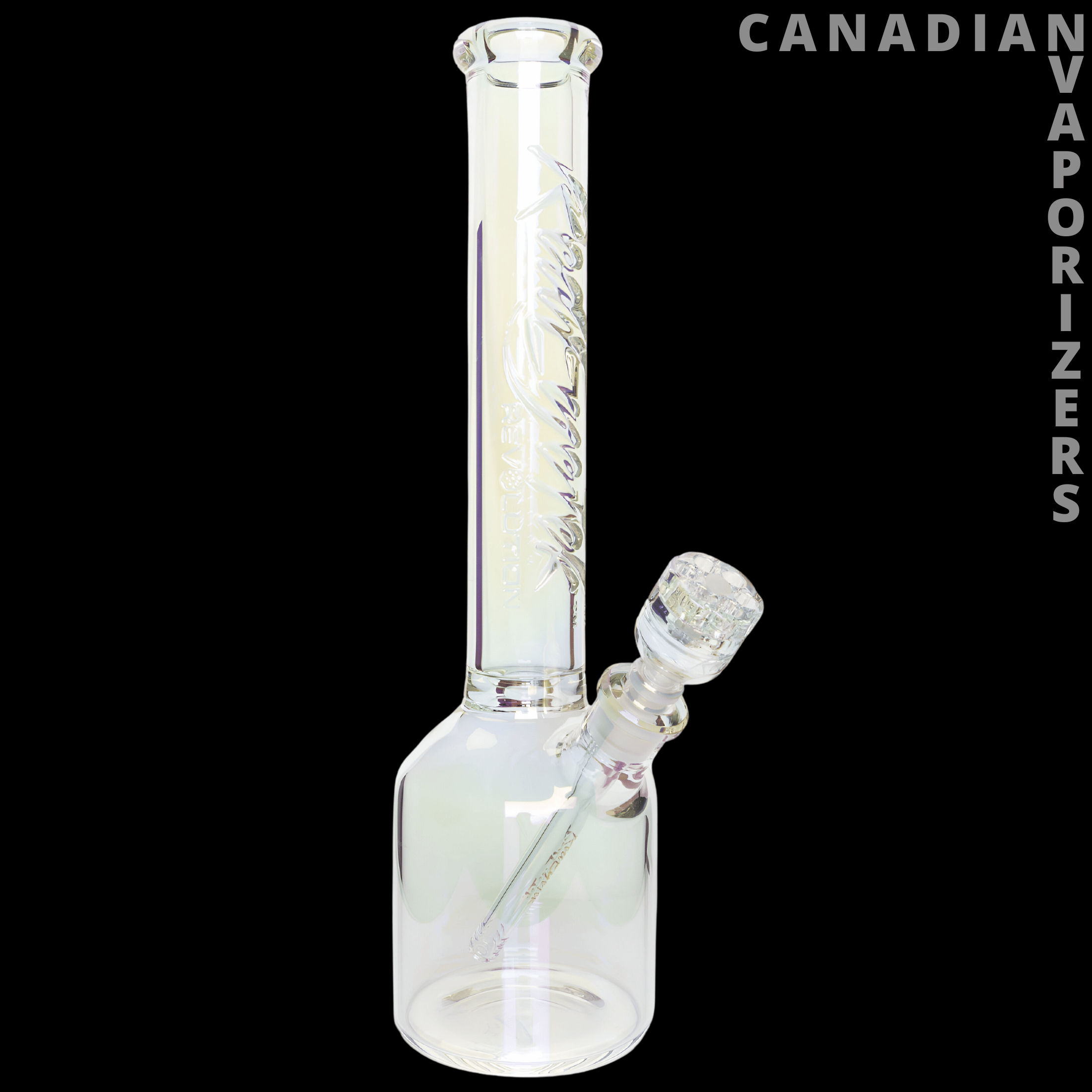 Red Eye Tek 17" 7mm Thick Metallic Terminator Finish Revolution Canteen Base Water Pipe - Canadian Vaporizers