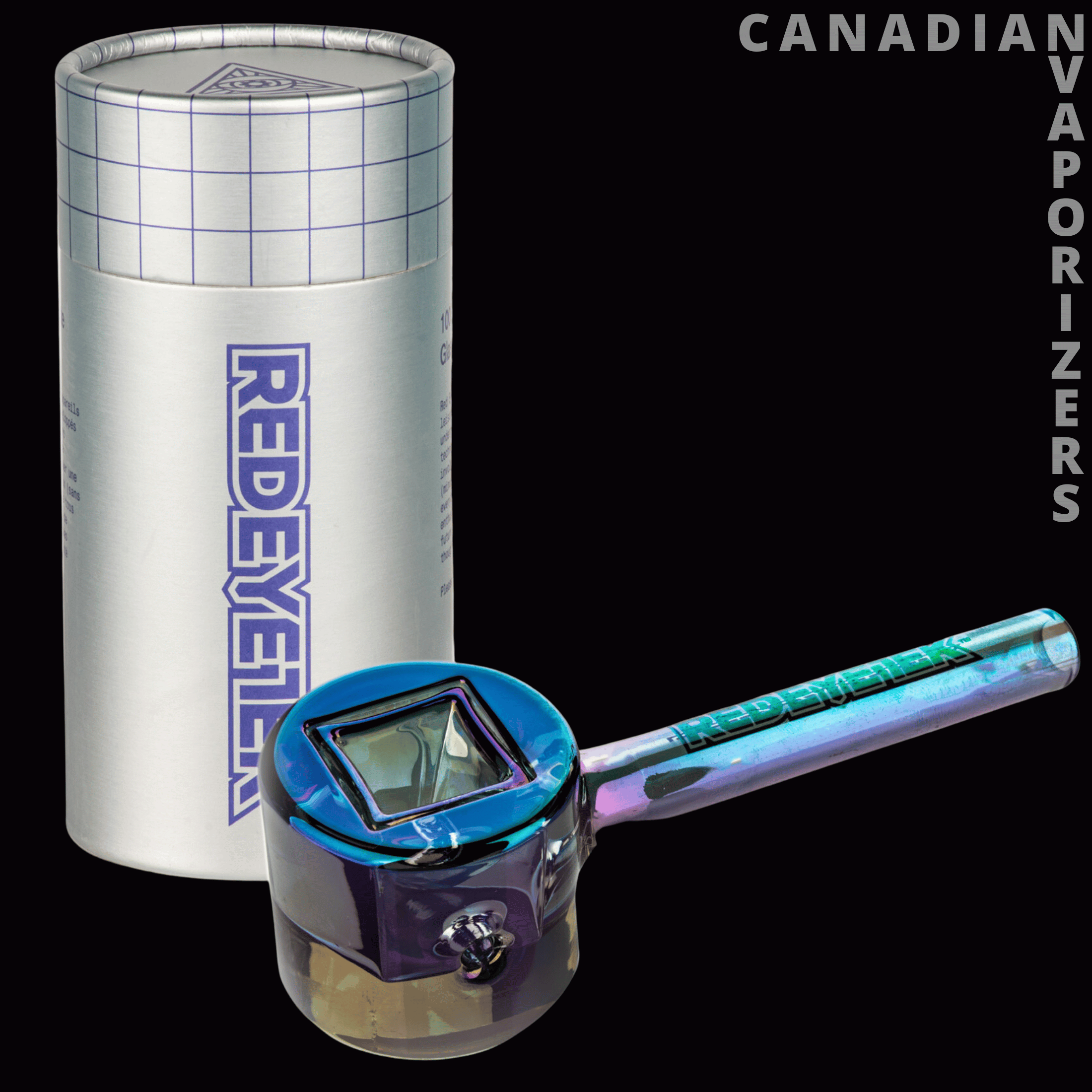 Red Eye Tek 4.5" Metallic Terminator Finish Infinity Bowl Circle Hand Pipe - Canadian Vaporizers