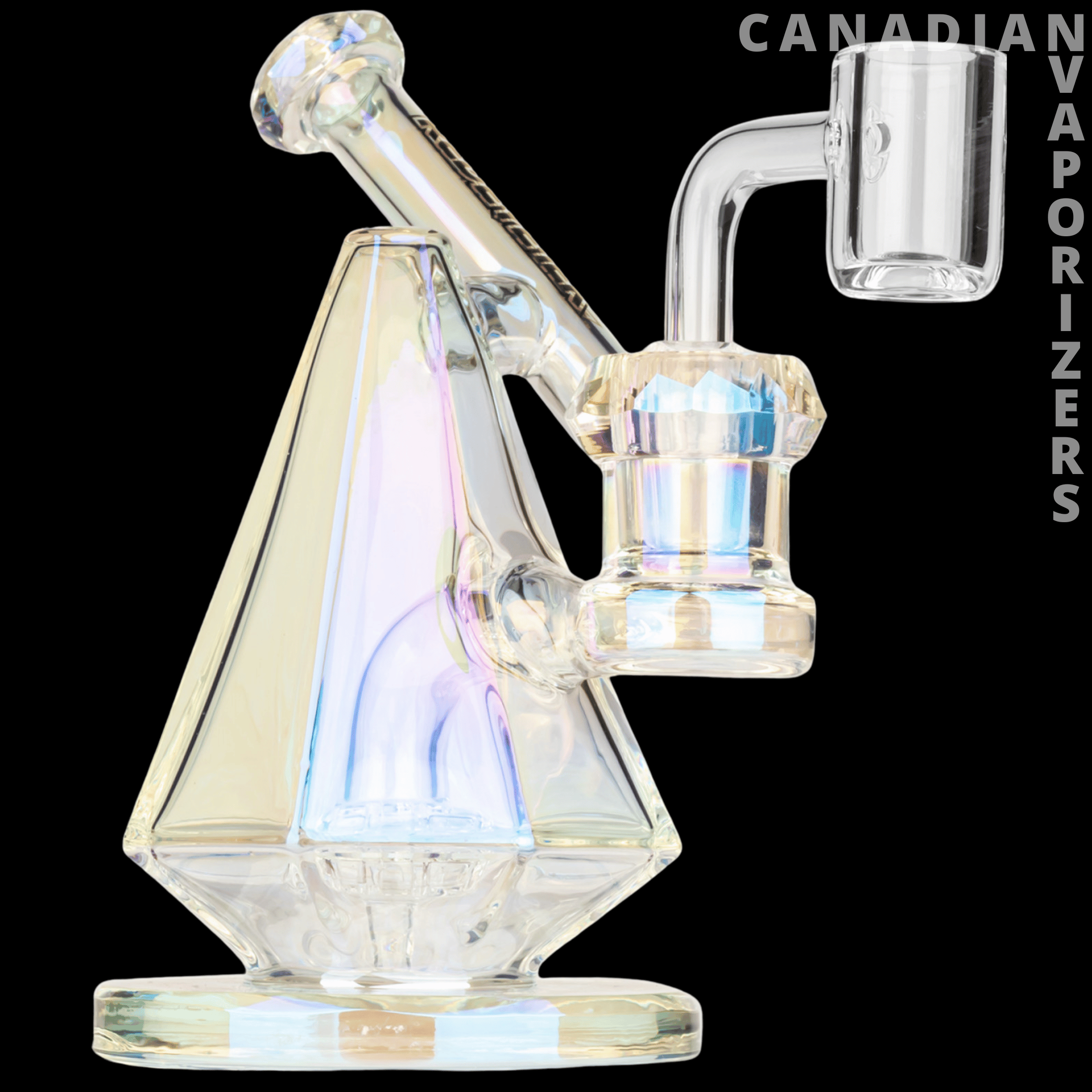Red Eye Tek 5" Metallic Terminator Finish Pyxis Pyramid Concentrate Rig - Canadian Vaporizers