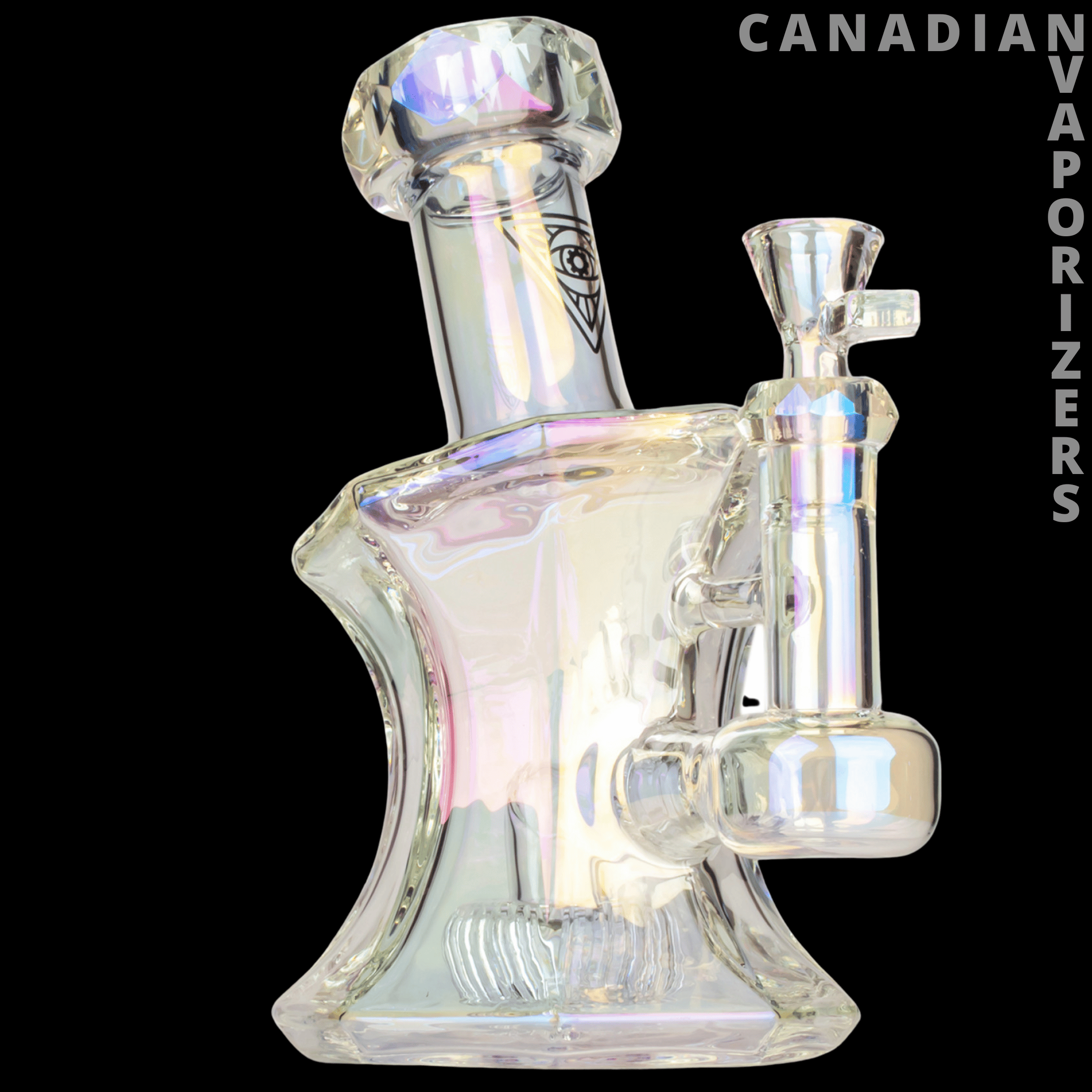 Red Eye Tek 8" Metallic Terminator Finish Andromeda Bubbler - Canadian Vaporizers