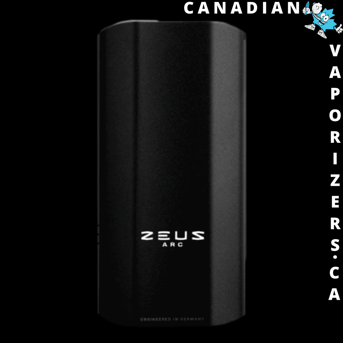 Zeus Arc - Black cylindrical Zeus Arc device with a smooth matte finish and subtle ZEUS branding.