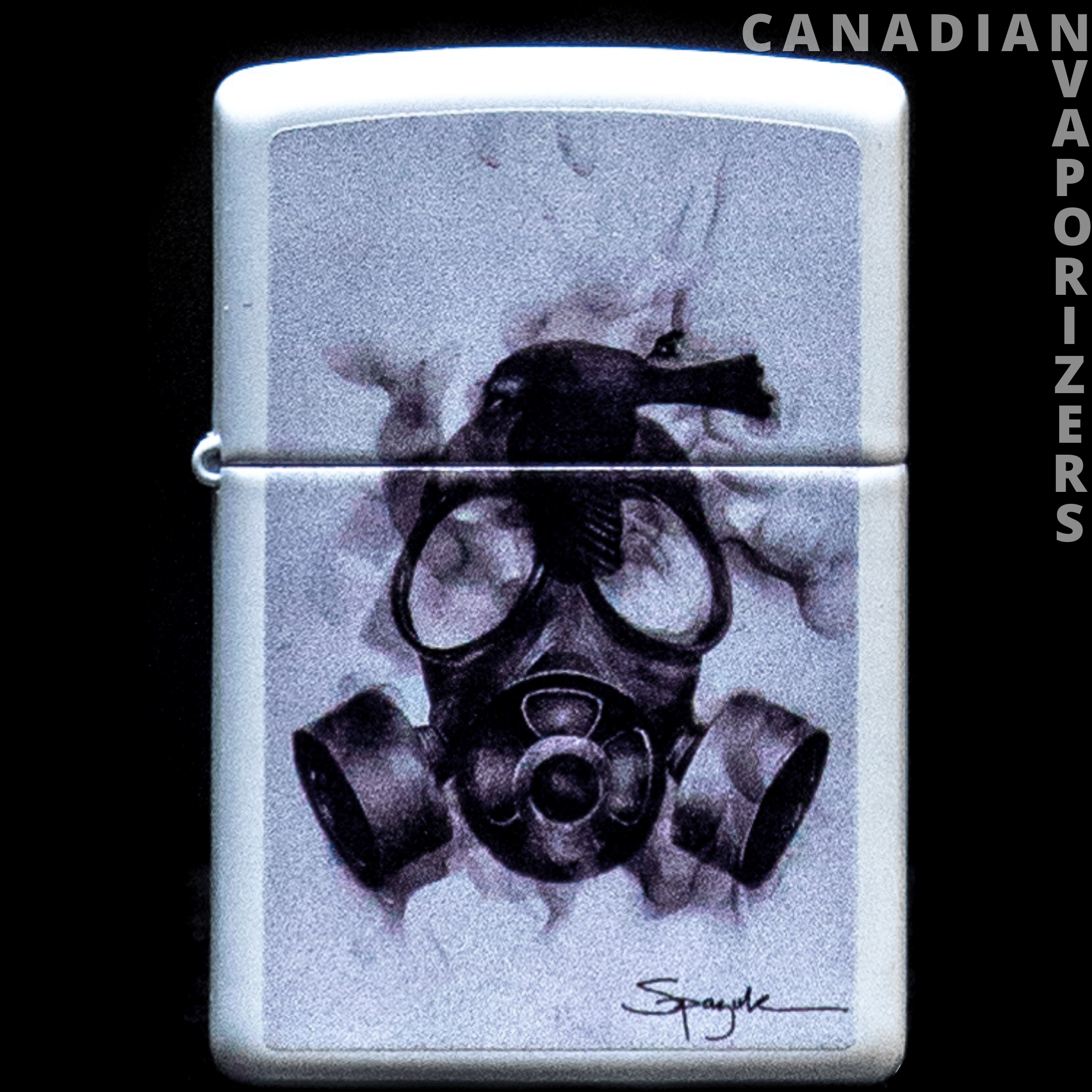ZIPPO LIGHTER – SPAZUK WHITE MATTE - Canadian Vaporizers