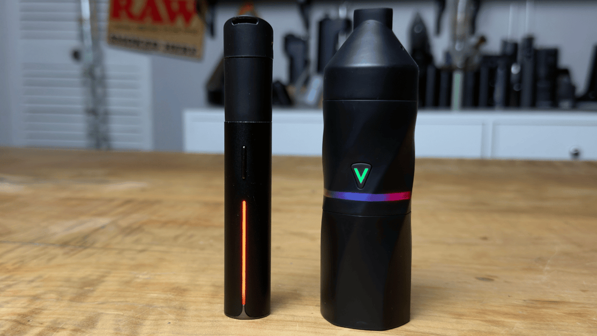 Puffco Pivot and Focus V Aeris side by side
