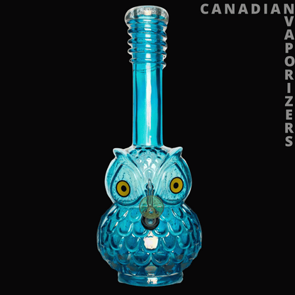 12" Platinum Metallic Owl Tube