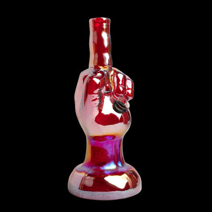 Retro Glass 10&quot; Middle Finger Bong