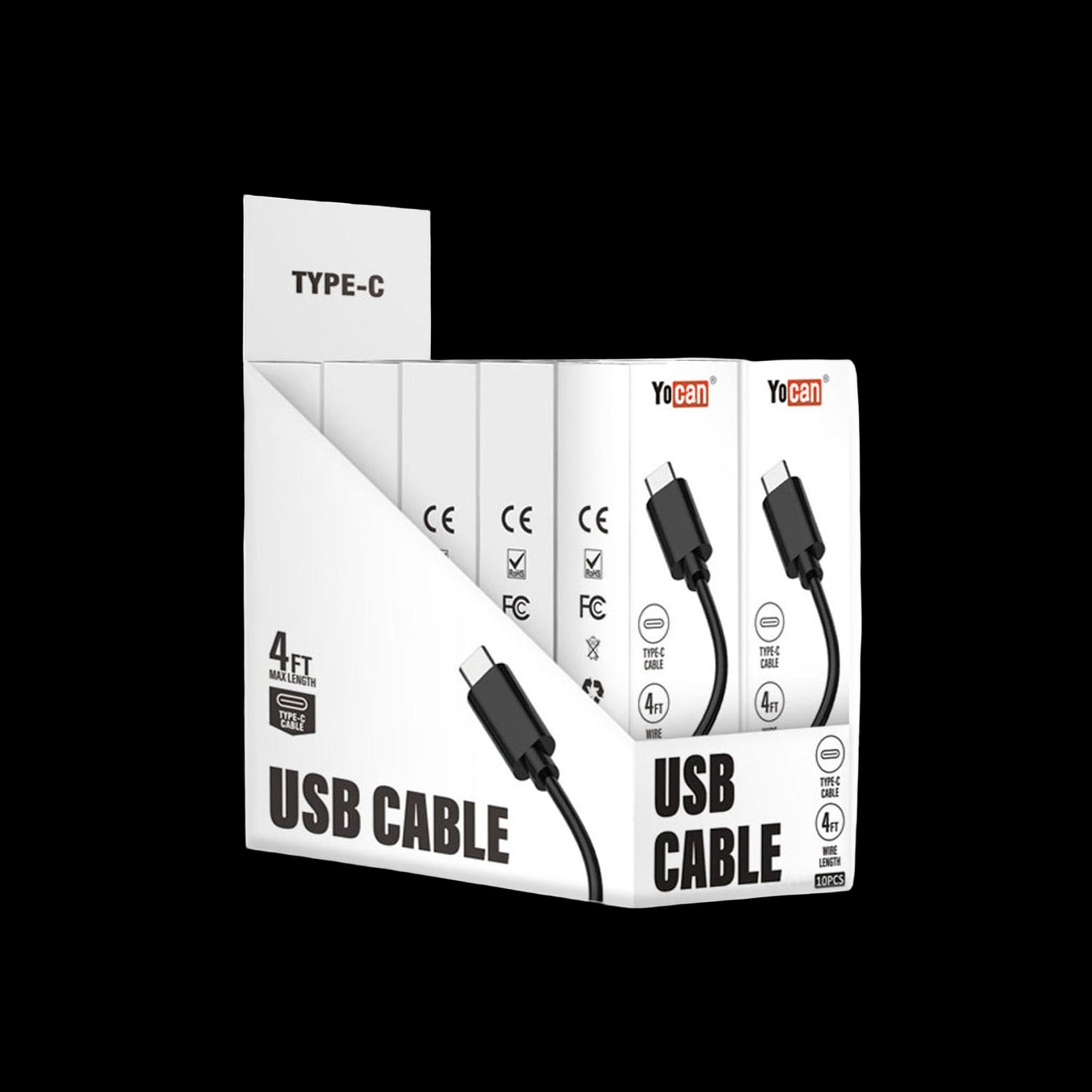 USB Type-C Cable (Display of 10)