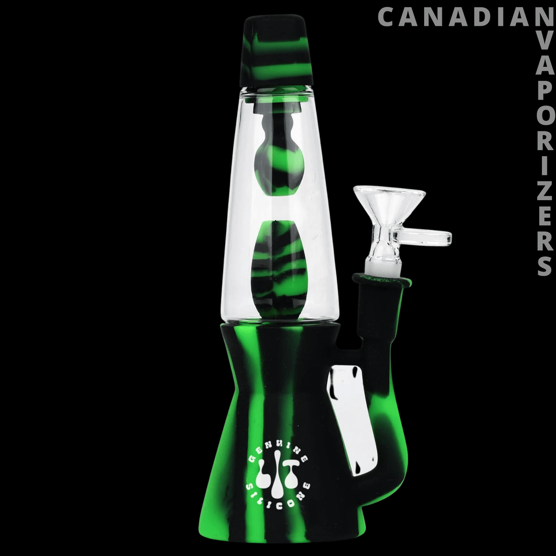 Lit Silicone 8.25&quot; Lava Lamp Water Pipe