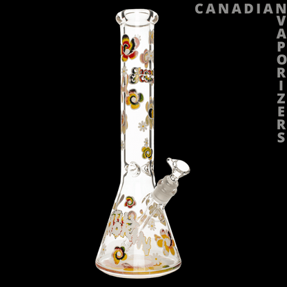 Cheech And Chong Glass 7mm Thick Tie Dye Glow-in-the-Dark Bong