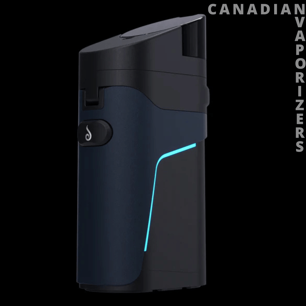 Dr Dabber Ghost 2 Vaporizer - Black Dr. Dabber Ghost 2 vaporizer with a sleek matte finish and glowing blue accent line.