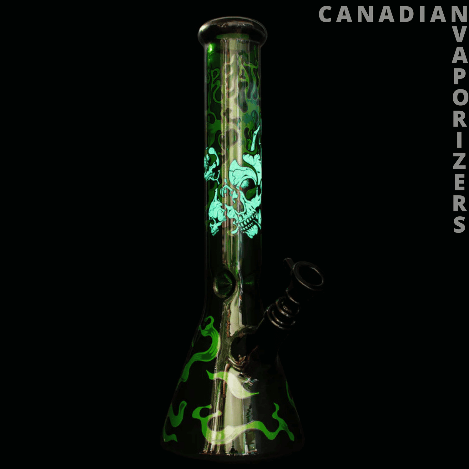 Gear Premium 10” Glow-in-the-Dark Smoking Skulls Water Pipe | Creature