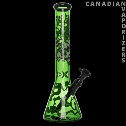 Gear Premium 10” Glow-in-the-Dark Smoking Skulls Water Pipe | Creature