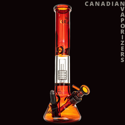 Gear Premium 15.5&quot; 7mm Thick Sidekick Dual Chamber Beaker Base Water Pipe