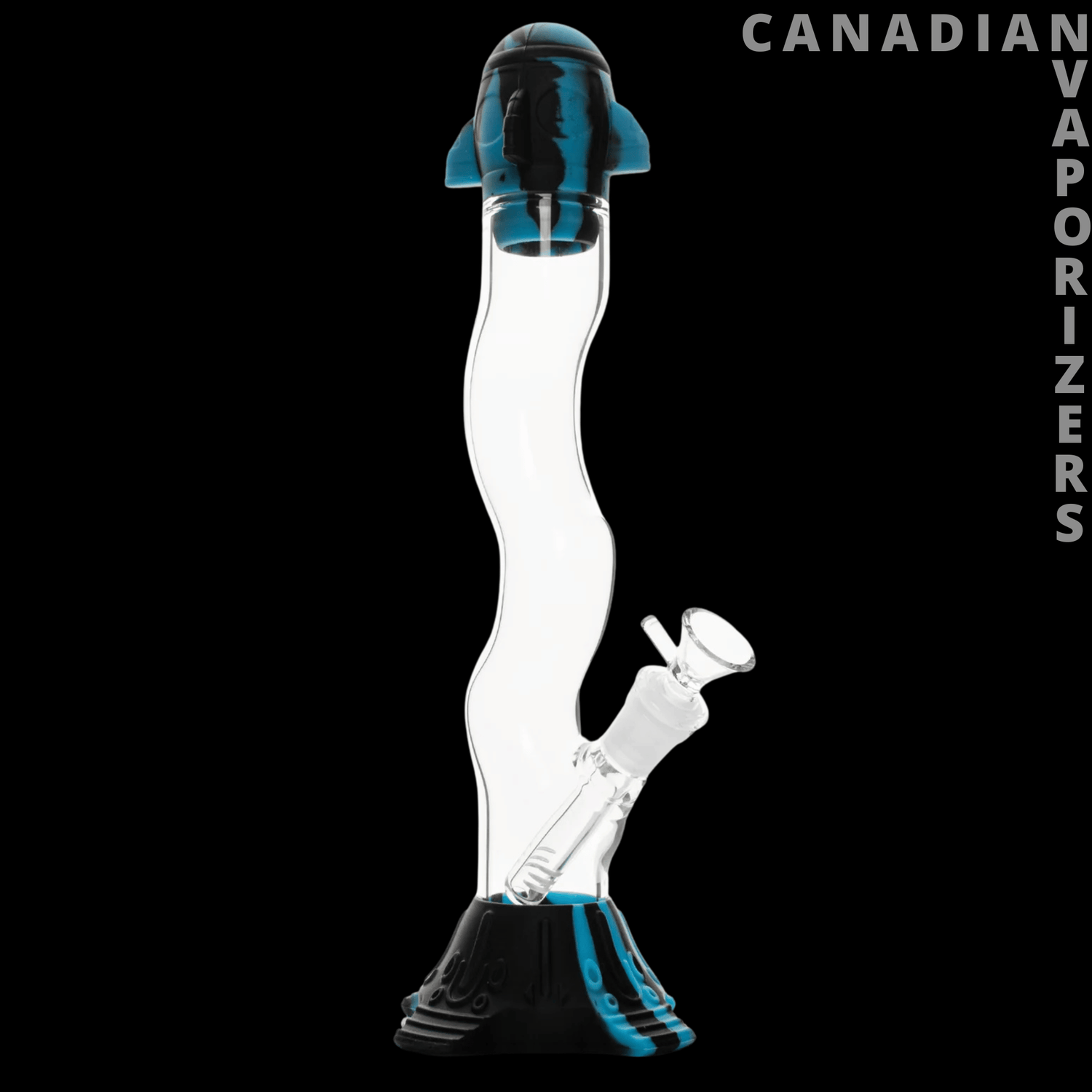 Lit Silicone 13.5&quot; Rocket Launch Water Pipe