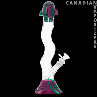 Lit Silicone 13.5&quot; Rocket Launch Water Pipe