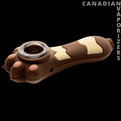 Lit Silicone 3.25&quot; Cat Paw Hand Pipe