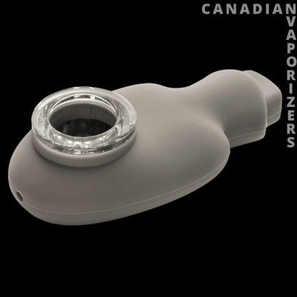 Lit Silicone 3.25&quot; Skull Hand Pipe