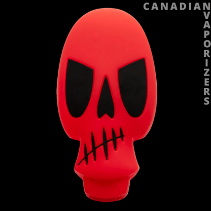 Lit Silicone 3.25&quot; Skull Hand Pipe