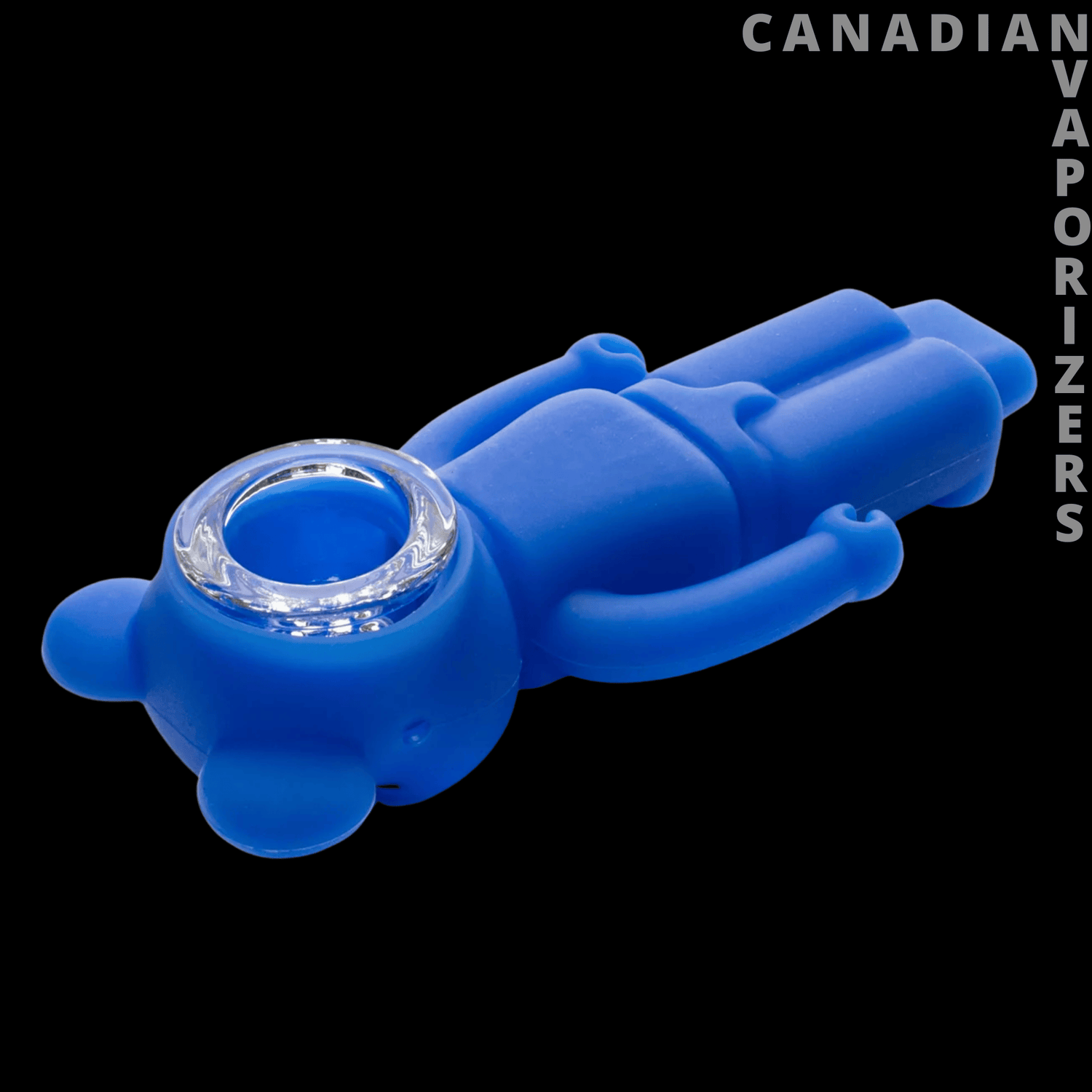 Lit Silicone 4.25&quot; X Bear Hand Pipe