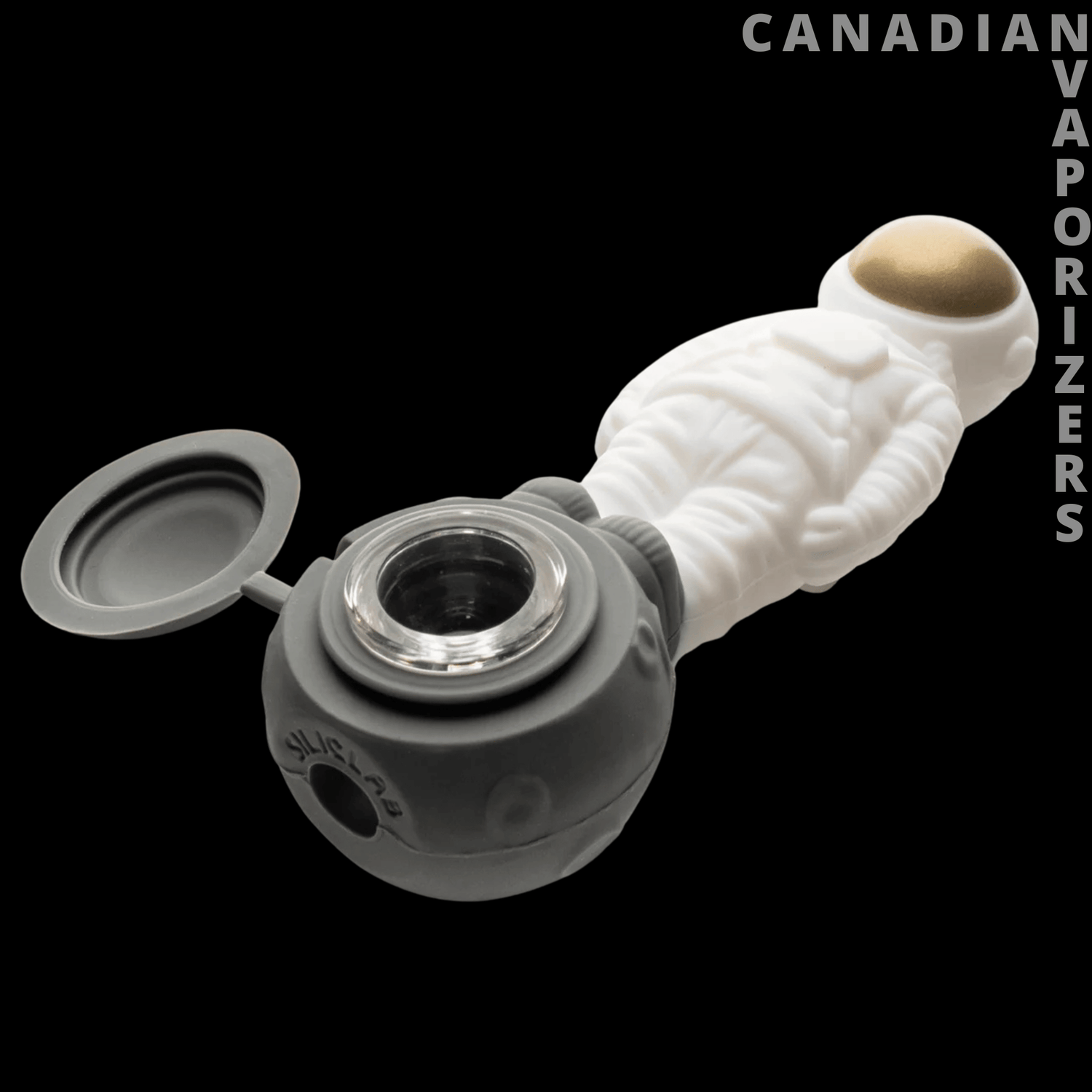 Lit Silicone 4.75&quot; Man On The Moon Hand Pipe