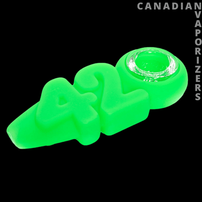 Lit Silicone 4&quot; 420 Hand Pipe