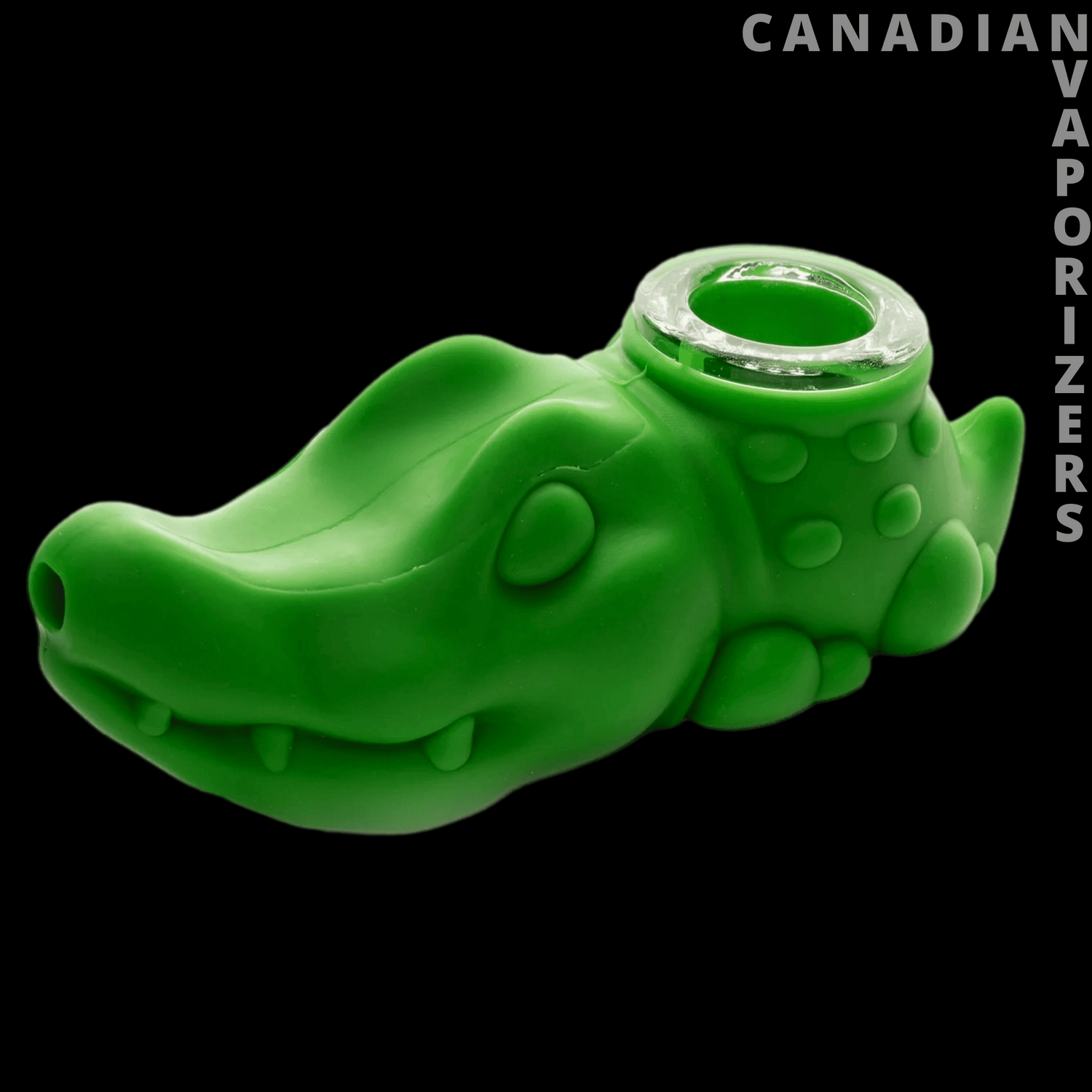 Lit Silicone 4&quot; Crocodile Hand Pipe