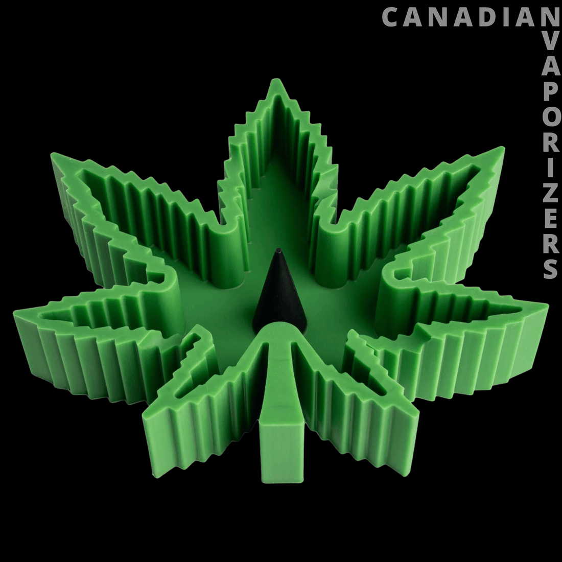 Lit Silicone 5.5" Cannabis Leaf Ashtray