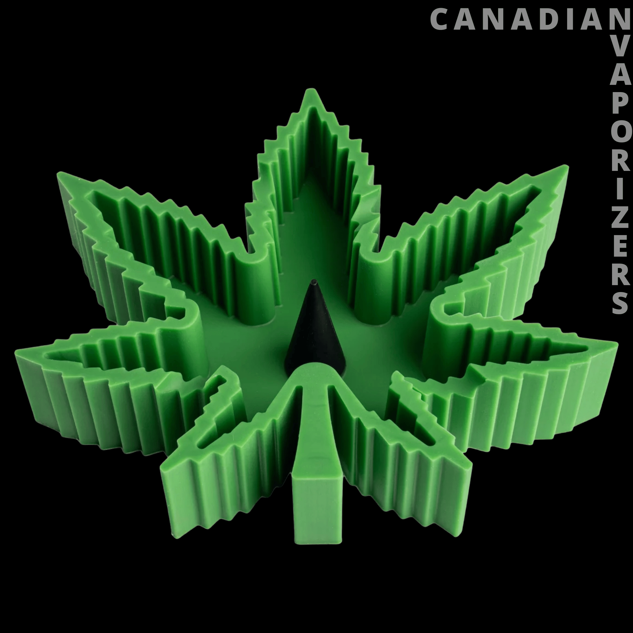 Lit Silicone 5.5" Cannabis Leaf Ashtray