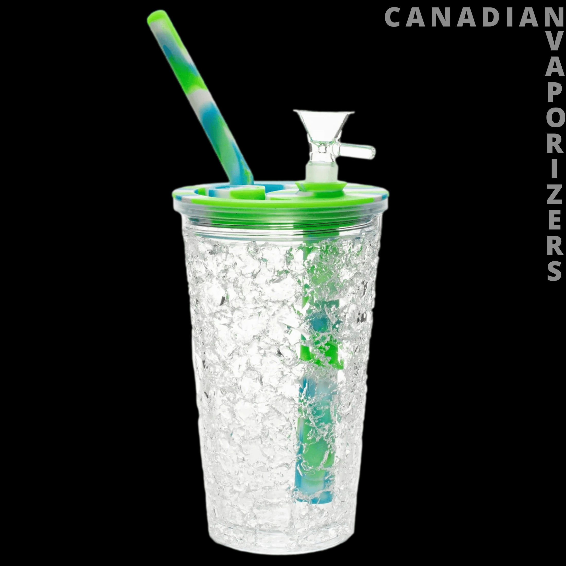 Lit Silicone 6.25" Freezer Cup Water Pipe