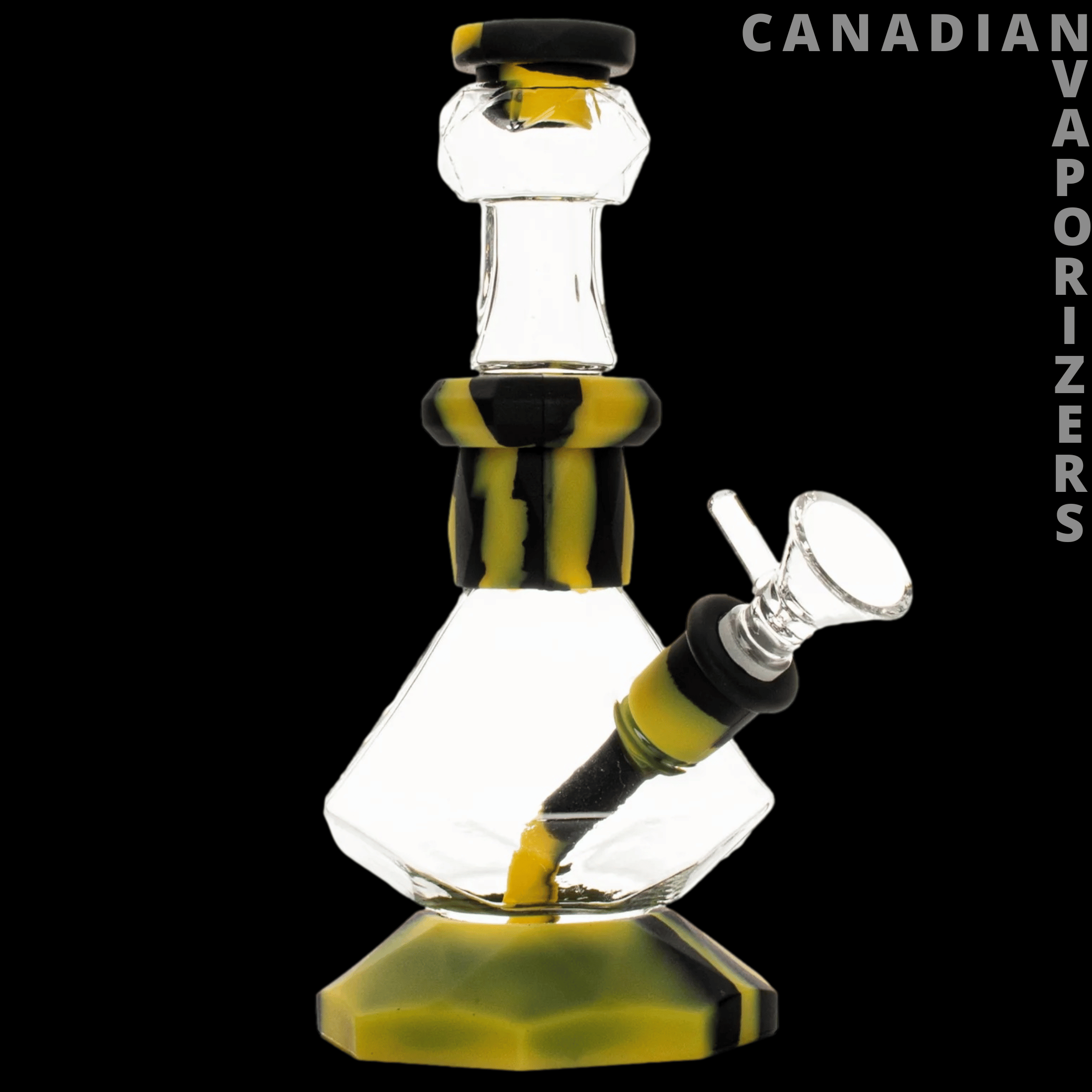 Lit Silicone 6.25&quot; Octagon Base Water Pipe