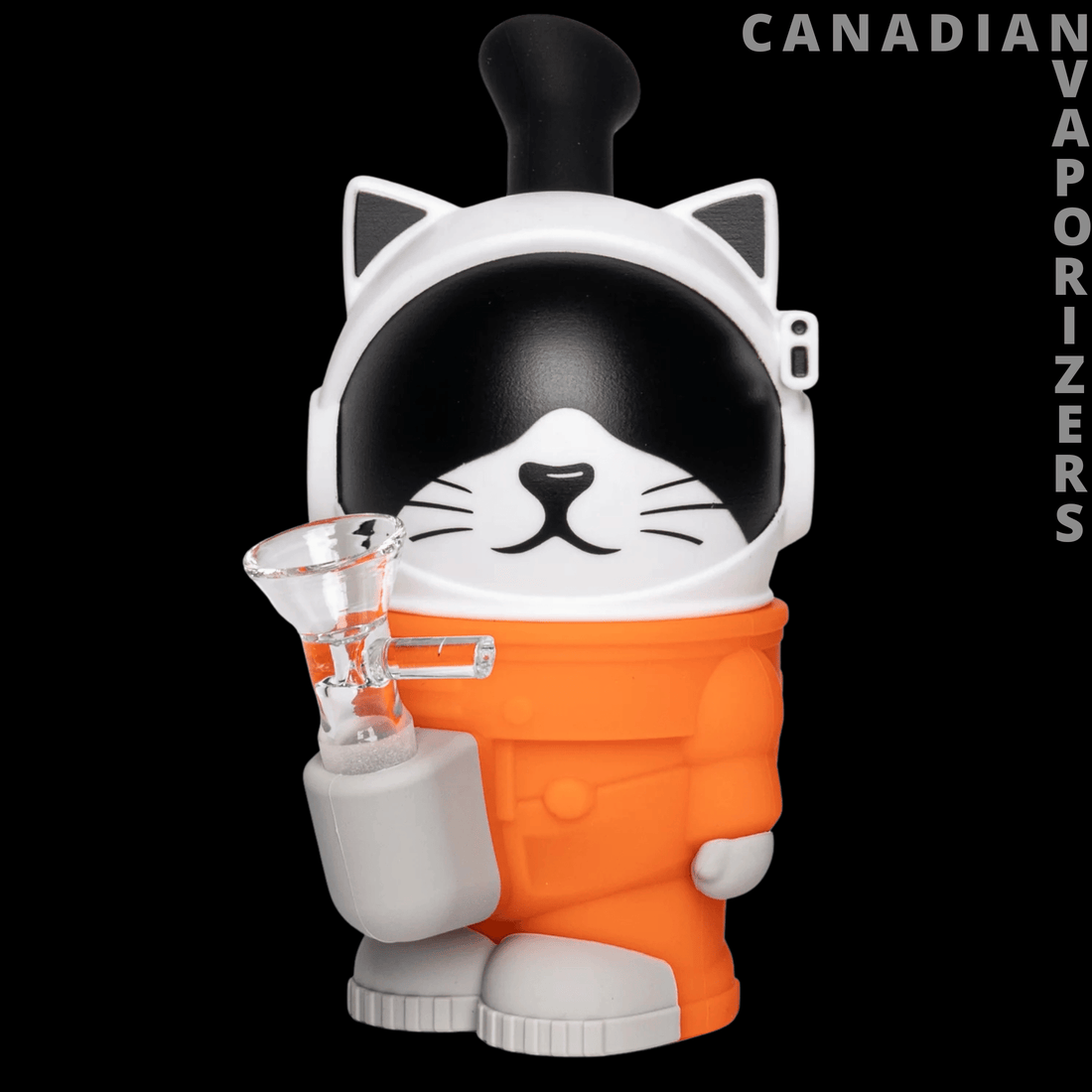 Lit Silicone 6.5" Astro Cat Water Pipe