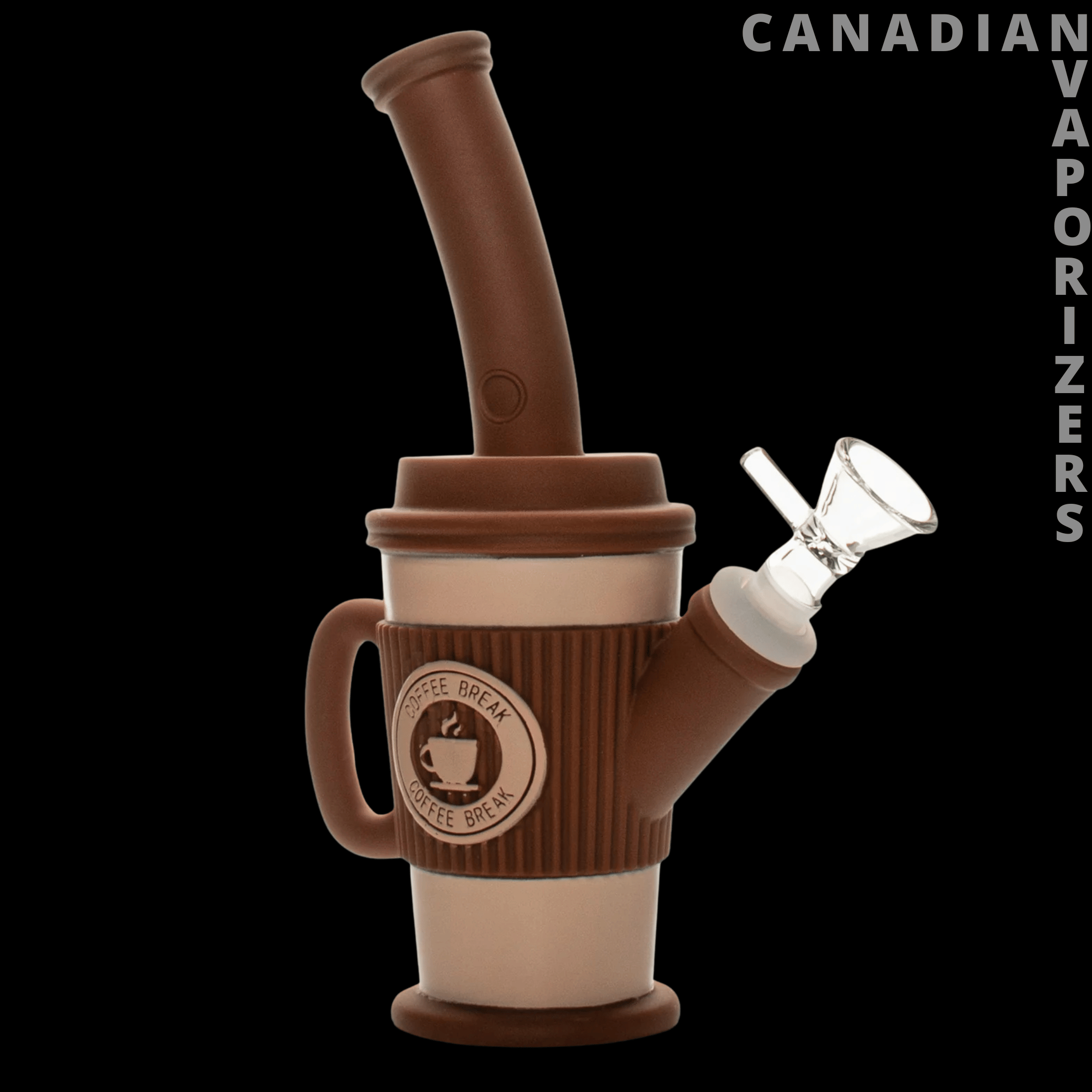 Lit Silicone 8&quot; Coffee Cup Water Pipe