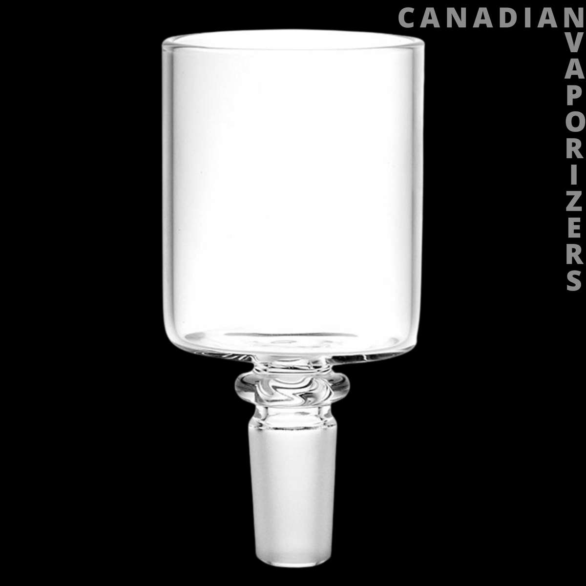 Puffco Proxy 90 degree Bong / Dab Rig Attachment - Clear glass 90-degree Puffco Proxy rig attachment with a wide cylindrical chamber and tapered joint.