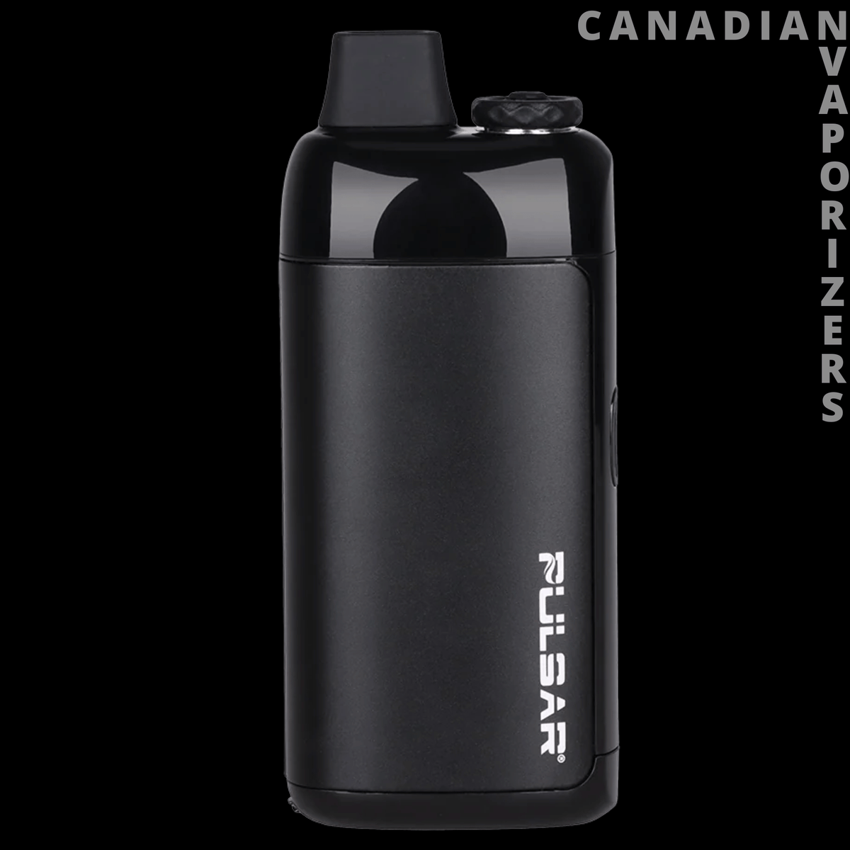 Pulsar Chorus Vaporizer - Matte black Pulsar Chorus vaporizer with a rounded rectangular body, glossy top, and white vertical logo.