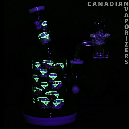 Pulsar Greatest Hits Series Glow Dab Rig Kit - V-Dubz / 8&quot; / 14mm F