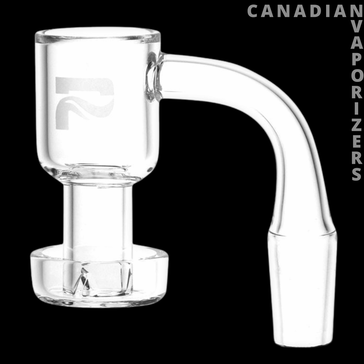 Pulsar Terp Slurper Banger - 14mm Male - Clear glass terp slurper banger with a wide cylindrical chamber, flared base, and curved 14mm male joint.