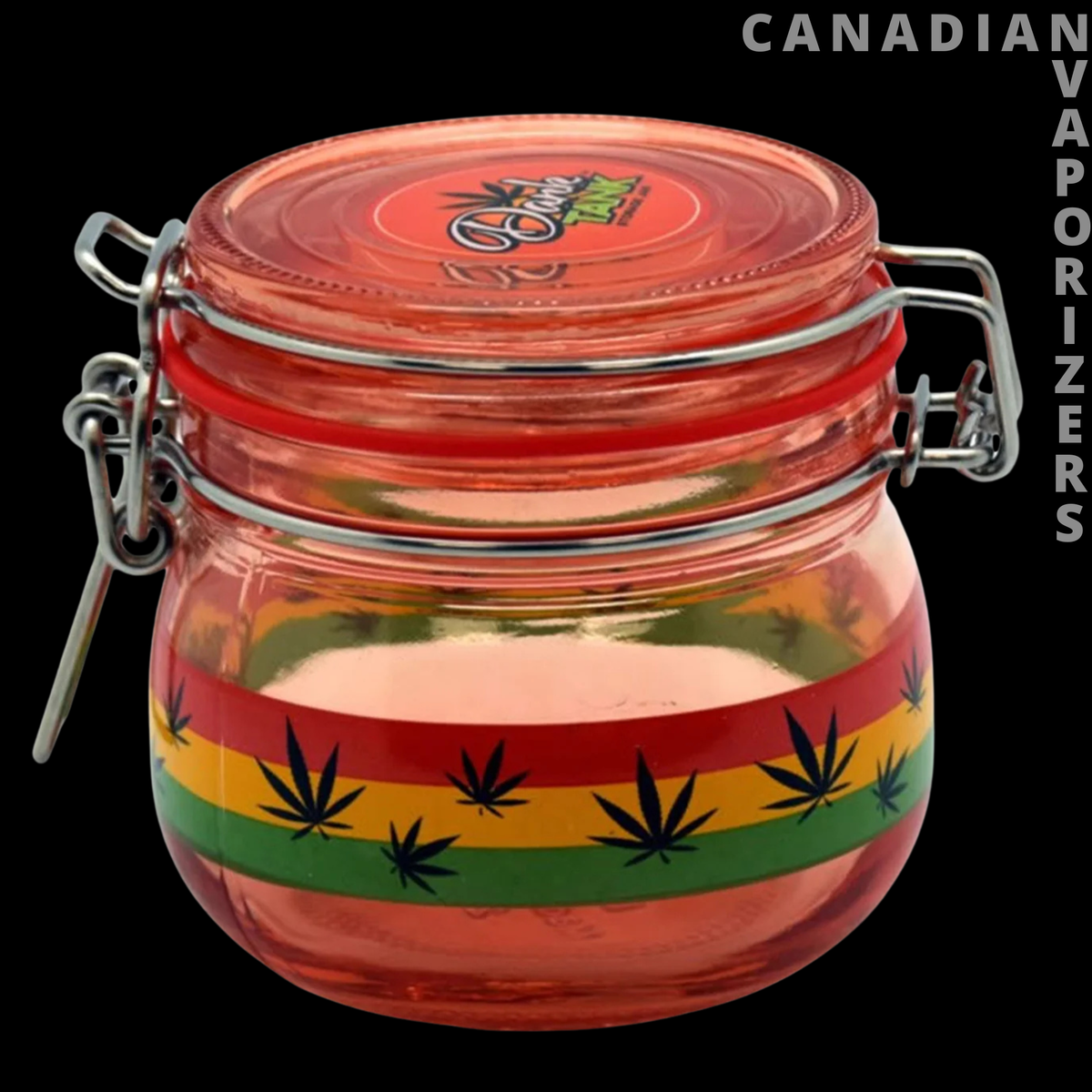 Rasta Leaf Dank Tank Storage Jar