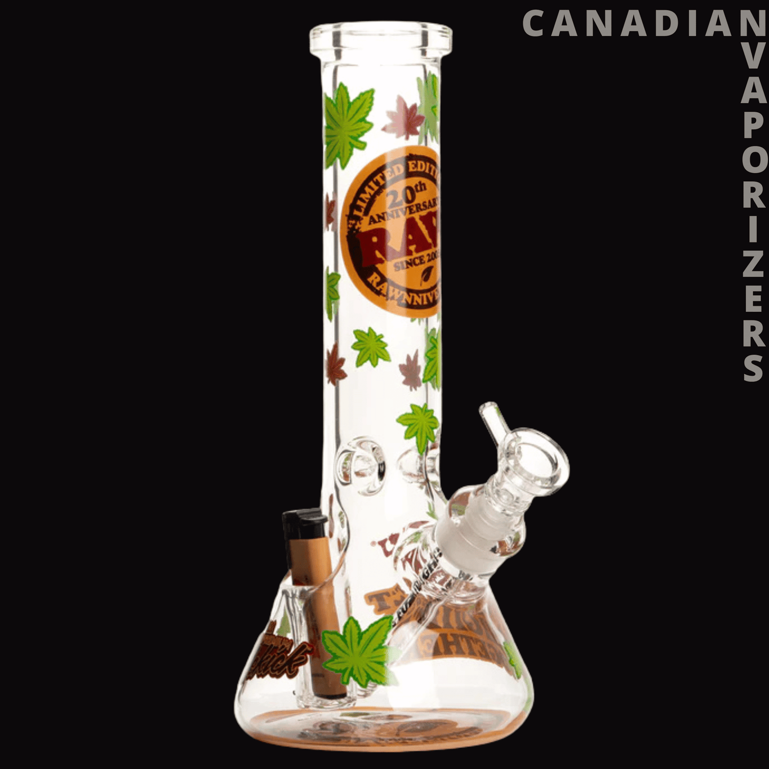 Raw 12" 7mm Thick 20th Anniversary Sidekick Water Pipe