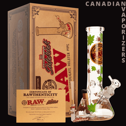 Raw 12" 7mm Thick 20th Anniversary Sidekick Water Pipe