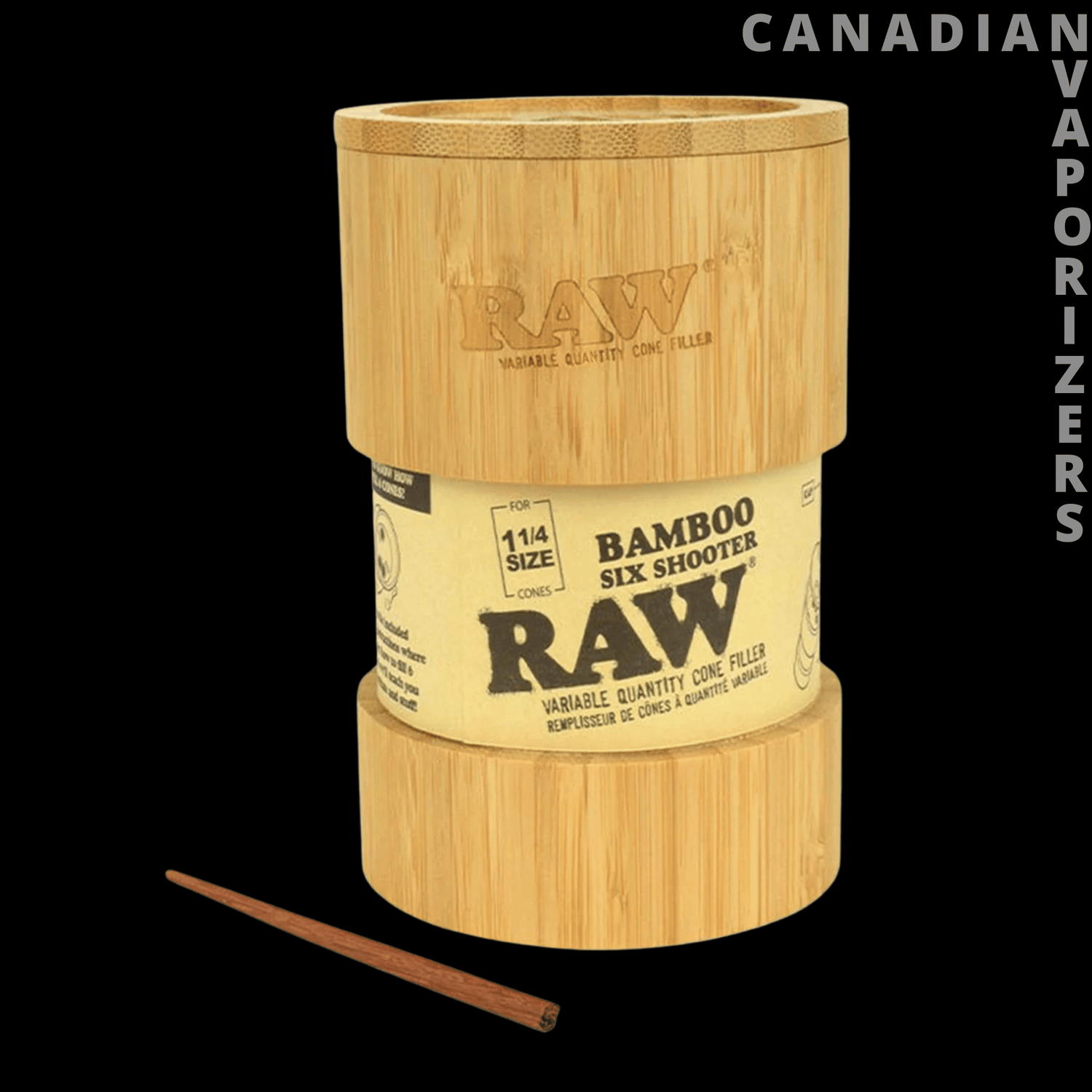 Raw 1¼ Bamboo Six Shooter
