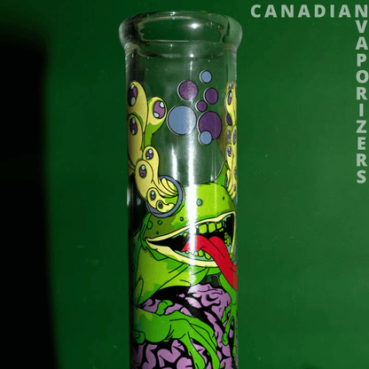 Red Eye Glass 12&quot; Brain Frog Water Pipe