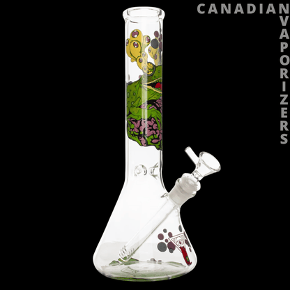 Red Eye Glass 12&quot; Brain Frog Water Pipe